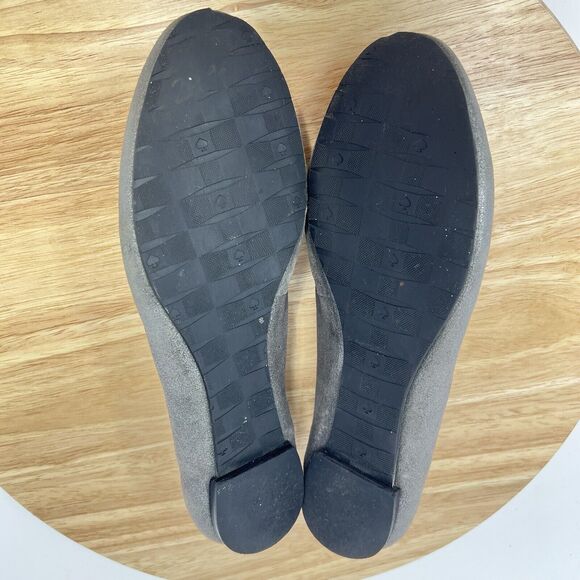 Kate Spade Silver Shimmer Ballet Flats Women’s 6.5 Office Work Professional - Picture 9 of 10